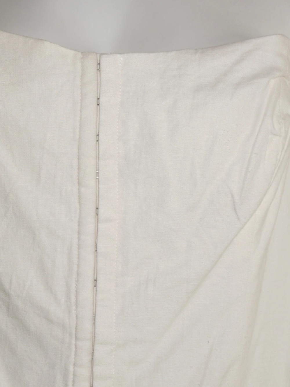 LPA Ildalia Cream Corset Puff Sleeve Top Size: XL Linen Blend Cottagecore - Picture 6 of 10